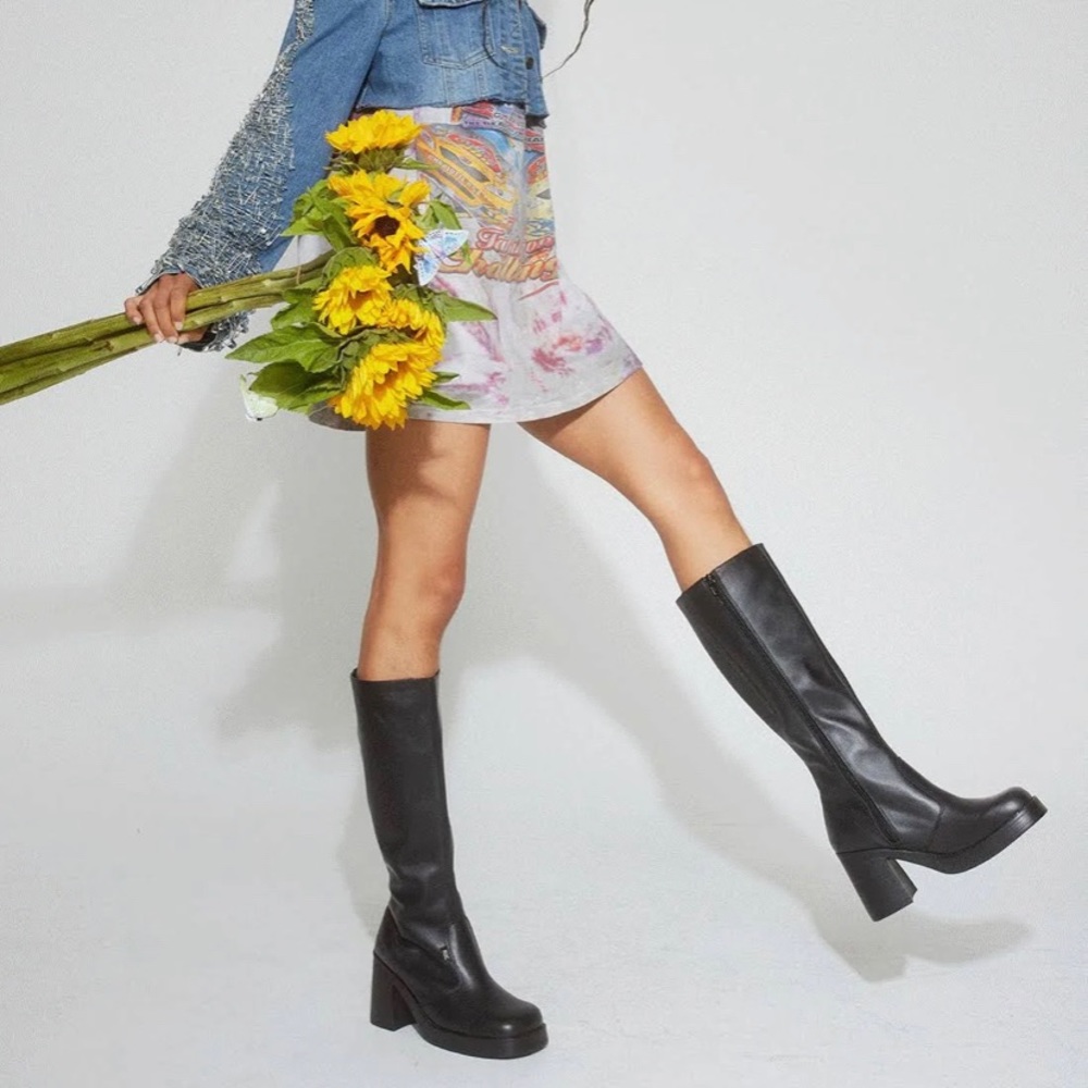 ROC IDAHO knee leather boots sz 38